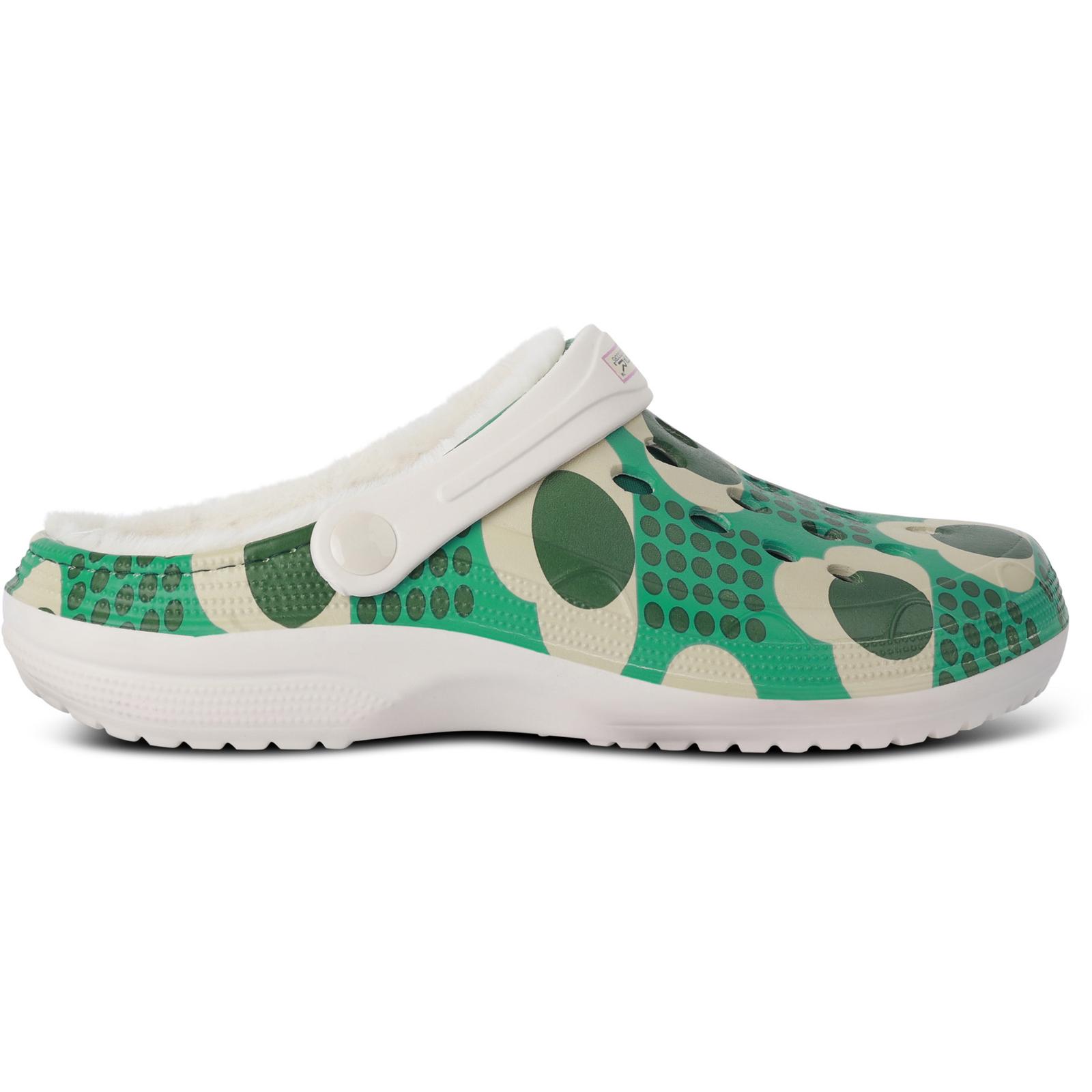 Regatta Womens Orla Kiely Fleece Lined Warm Winter Cosy Slip On Clogs - Picture 2 of 13