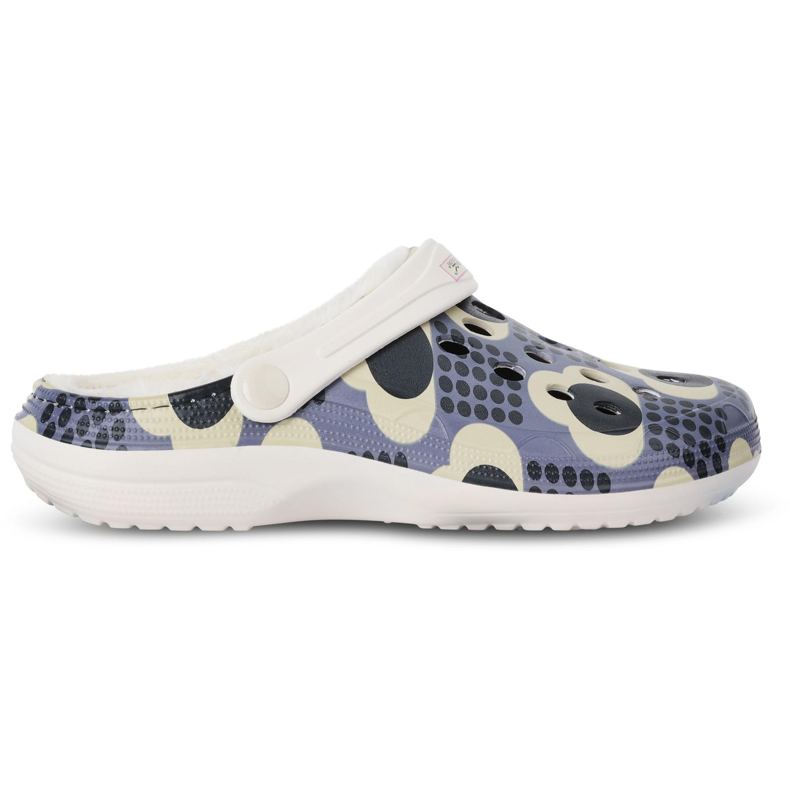 Regatta Womens Orla Kiely Fleece Lined Warm Winter Cosy Slip On Clogs - Picture 8 of 13