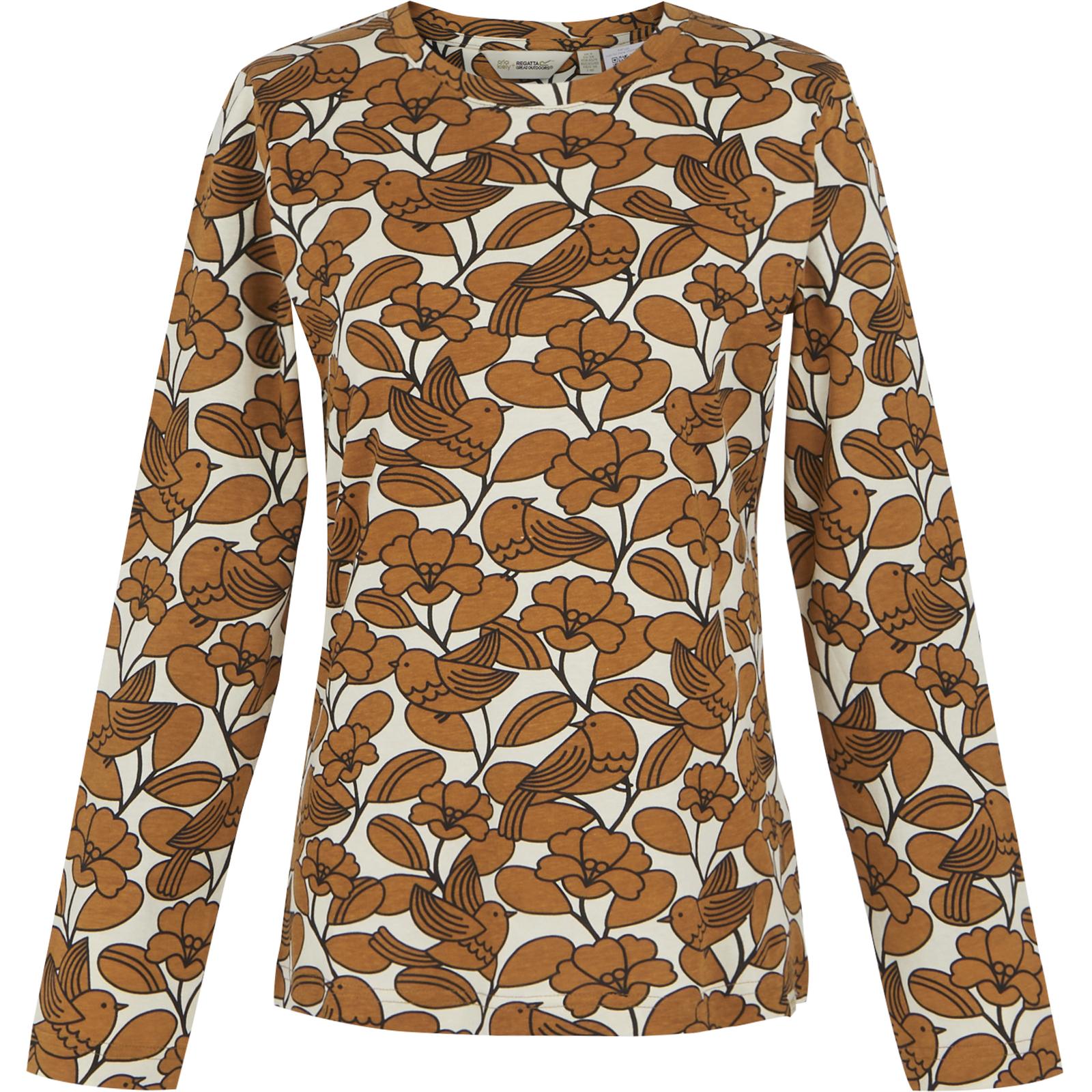 Regatta Maglietta Invernale Donna Orla - Cotone Coolweave, Manica Lunga Con Stampa All Over - 6