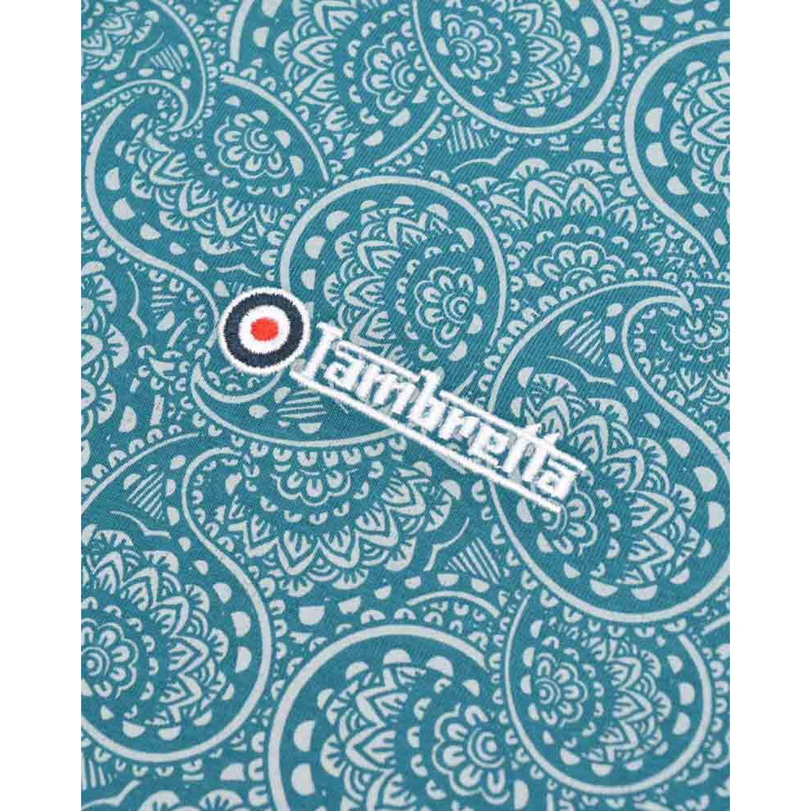 Camisa Polo Top Lambretta Para Hombres Paisley Tonal Manga Corta Mod - Imagen 3 de 11
