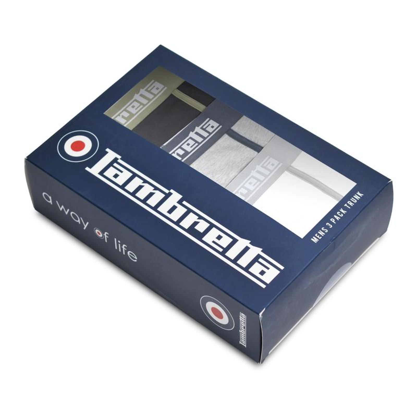 Lambretta Mens 3 PK Classic Boxer Shorts Underwear Boxers Gift Set Boxershorts - Picture 2 of 11