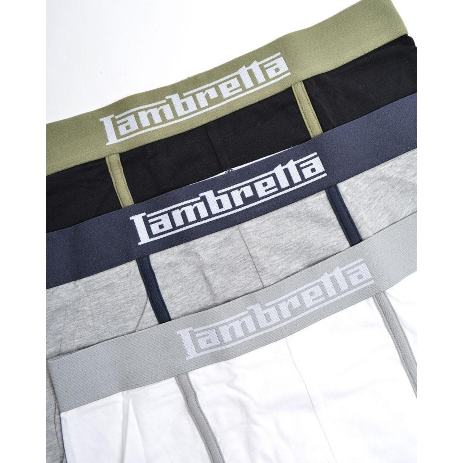 Lambretta Mens 3 PK Classic Boxer Shorts Underwear Boxers Gift Set Boxershorts - Picture 3 of 11