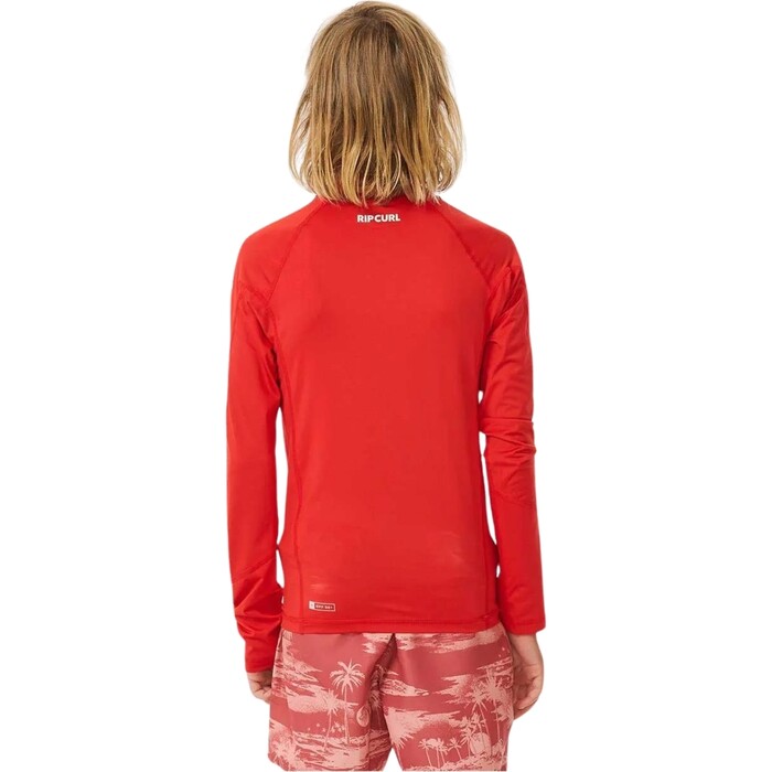 Rip Curl Kids Brand Wave Long Sleeve Surf Surfing UV Protect Rash Guard Vest - Picture 8 of 14