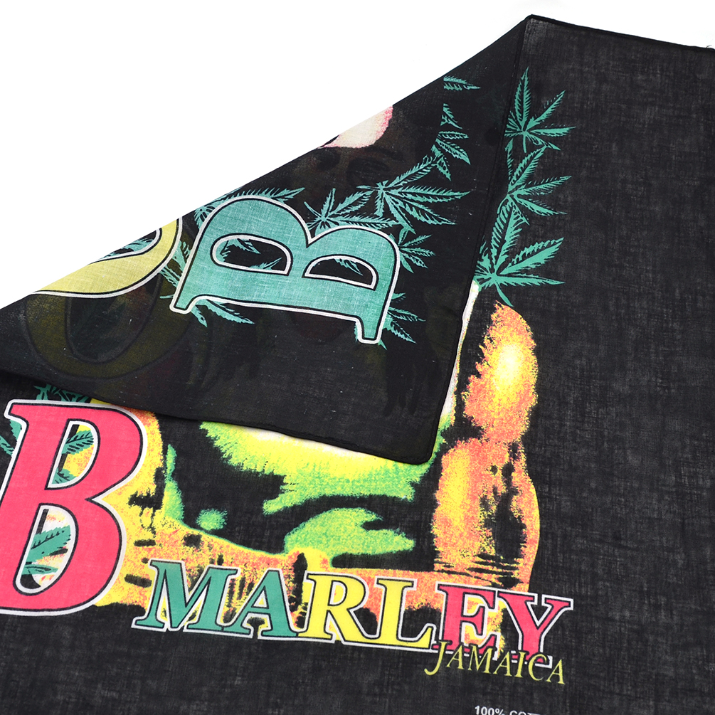 Lion Flag Reggae Rastafarian Bandana - Square Scarf For Head, Neck, Hair, Or Bag Accessory (Multipurpose)