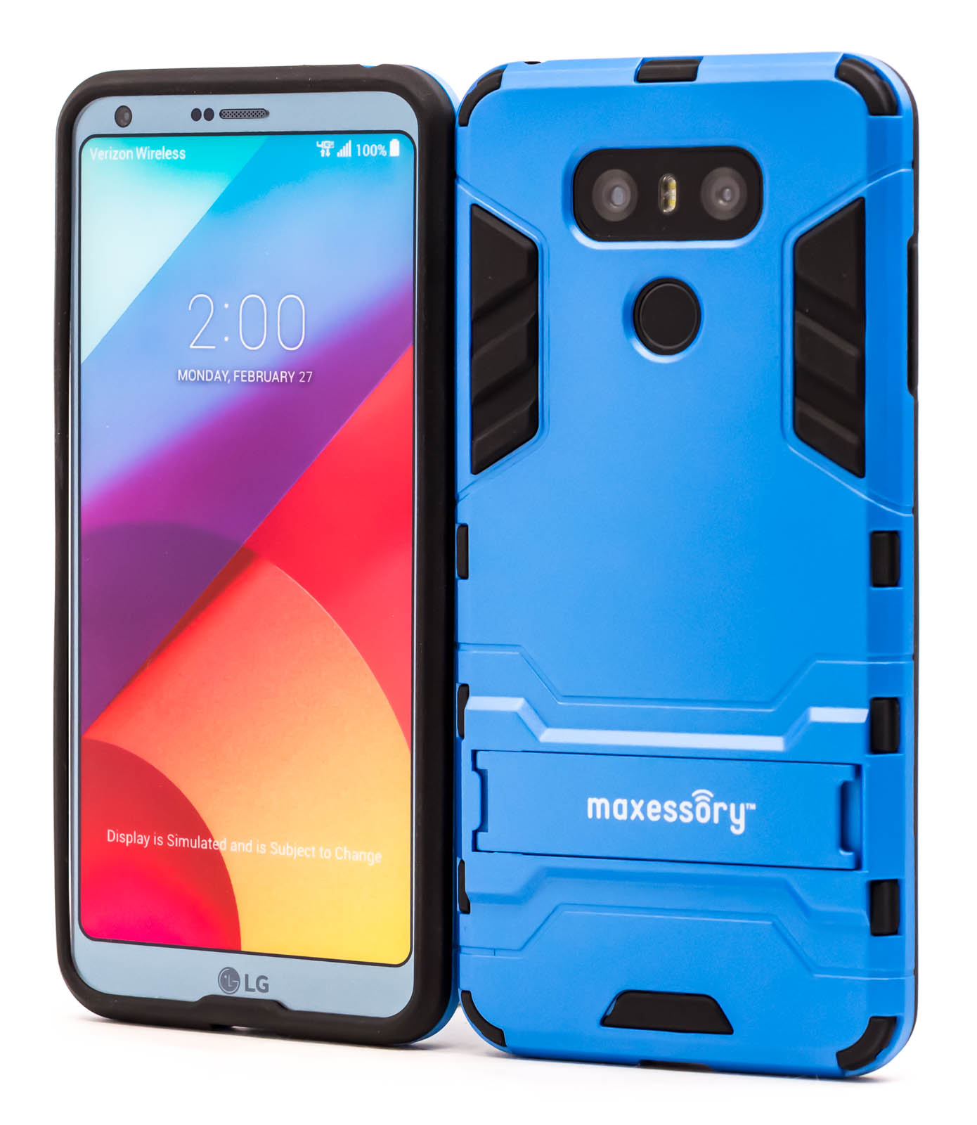 Fits LG G6 Case Shock-Proof Kickstand Hybri