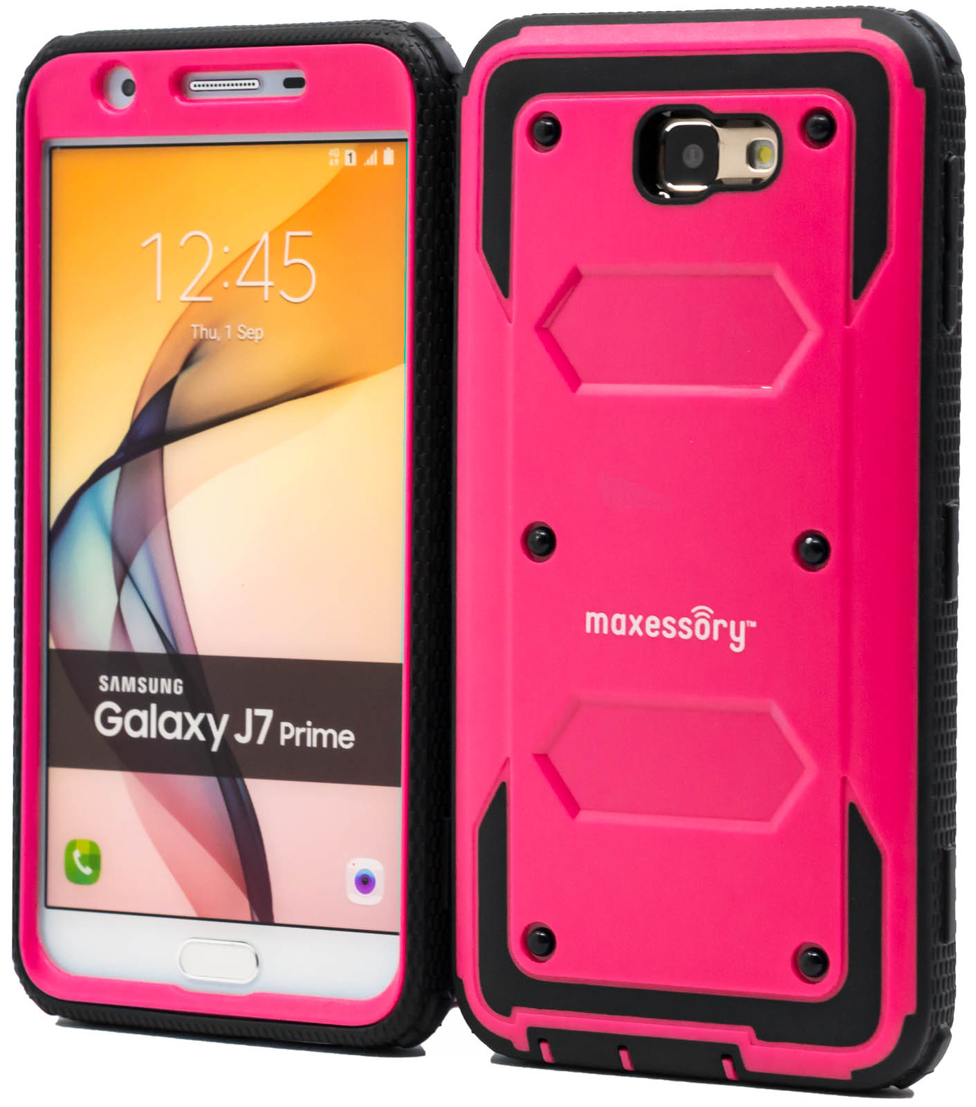 Hard Rubber Hybrid Protector Armor Cover for Samsung Galaxy J7 Prime Hard Rubber Hybrid Protector Armor Cover for Samsung