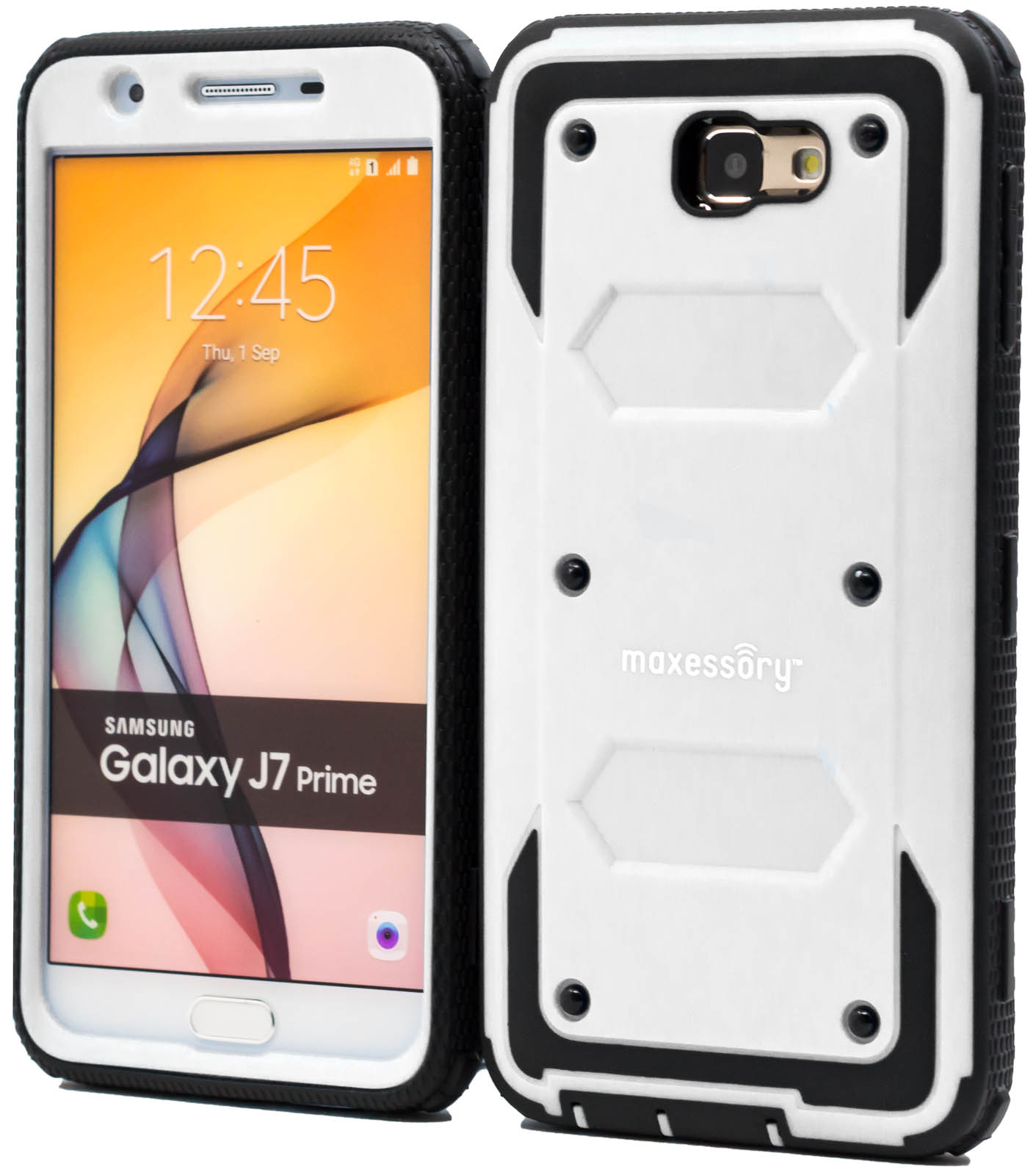 Hard Rubber Hybrid Protector Armor Cover for Samsung Galaxy J7 Prime Hard Rubber Hybrid Protector Armor Cover for Samsung