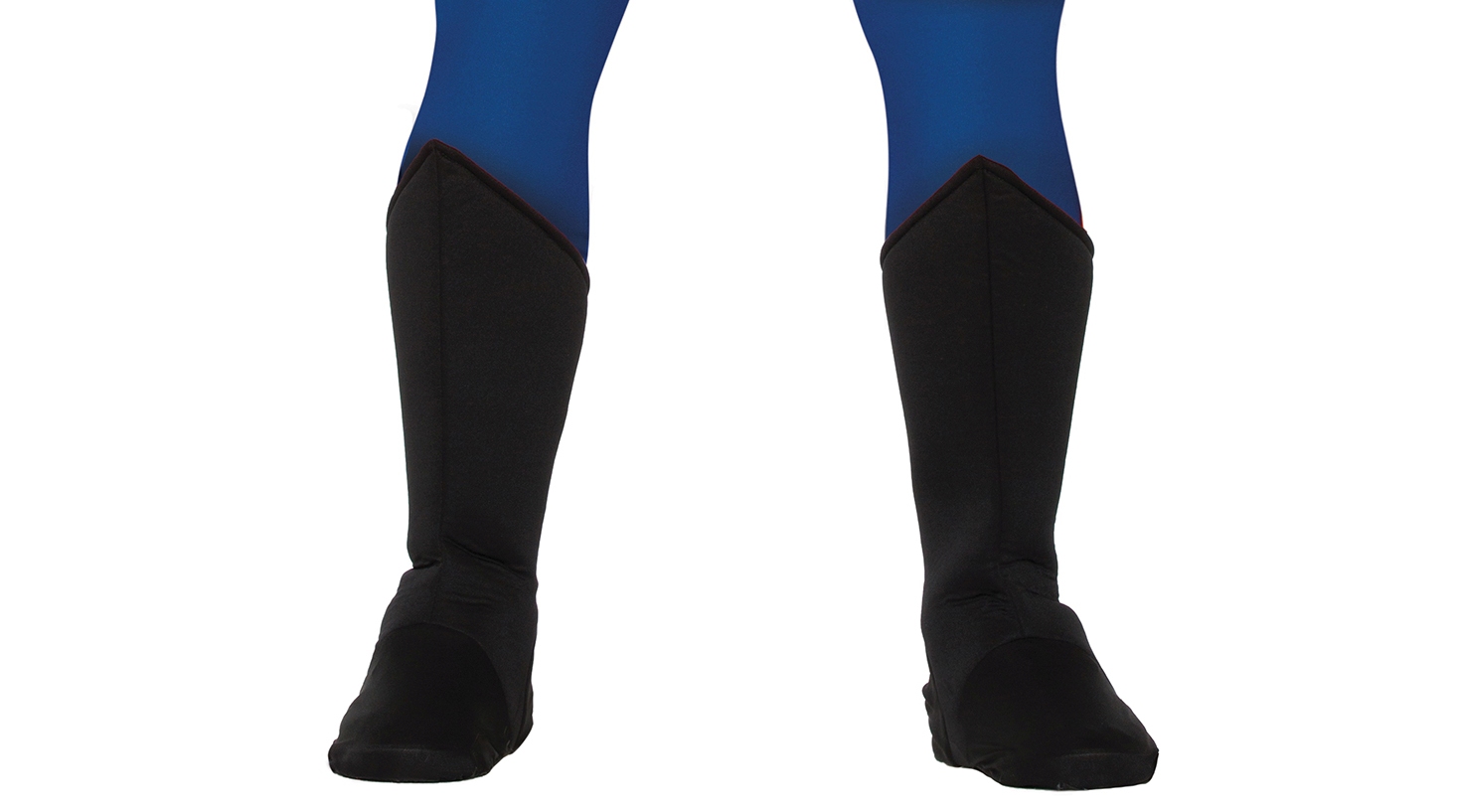 Black Boot Top Shoe Covers LG 16/"-17/" Calf Sz Superhero Adult Costume Accessory