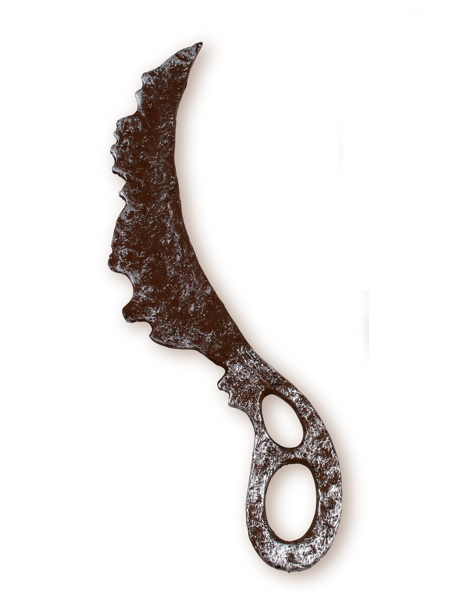 Zombie Killer Butcher Knife Plastic Rusty Weapon Halloween Costume