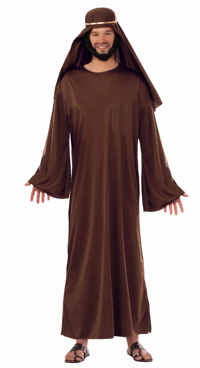 Wiseman Adult Costume Mens Brown Biblical Christmas Manger Nativity X