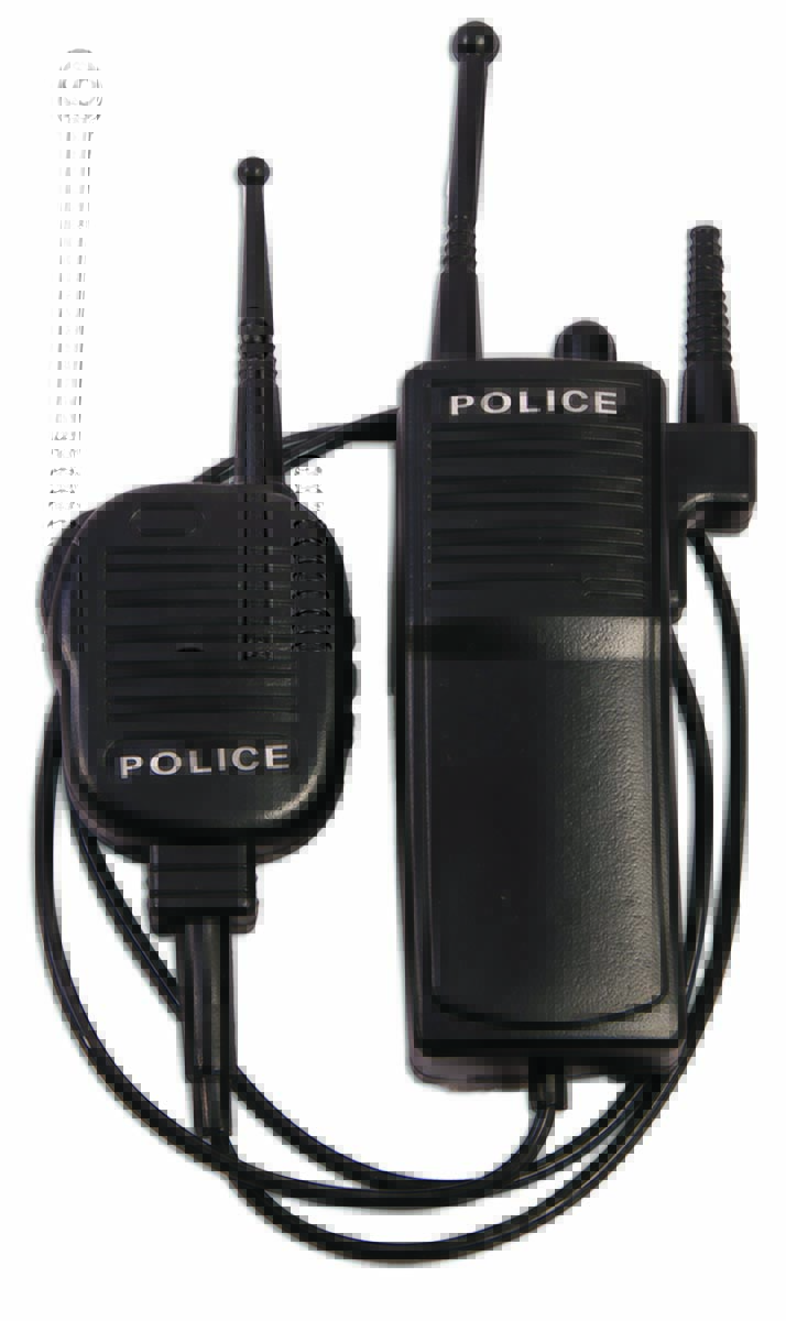 Police Force Walkie Talkie Set Toy Prop 2 Way Radio Cop Costume