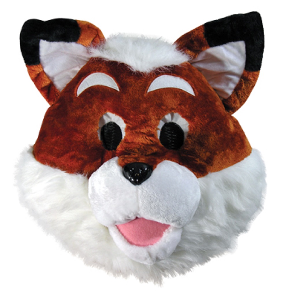Latex Fox Mask Adult Size Full Face Realistic Animal Head Mascot Mens Womens NEW