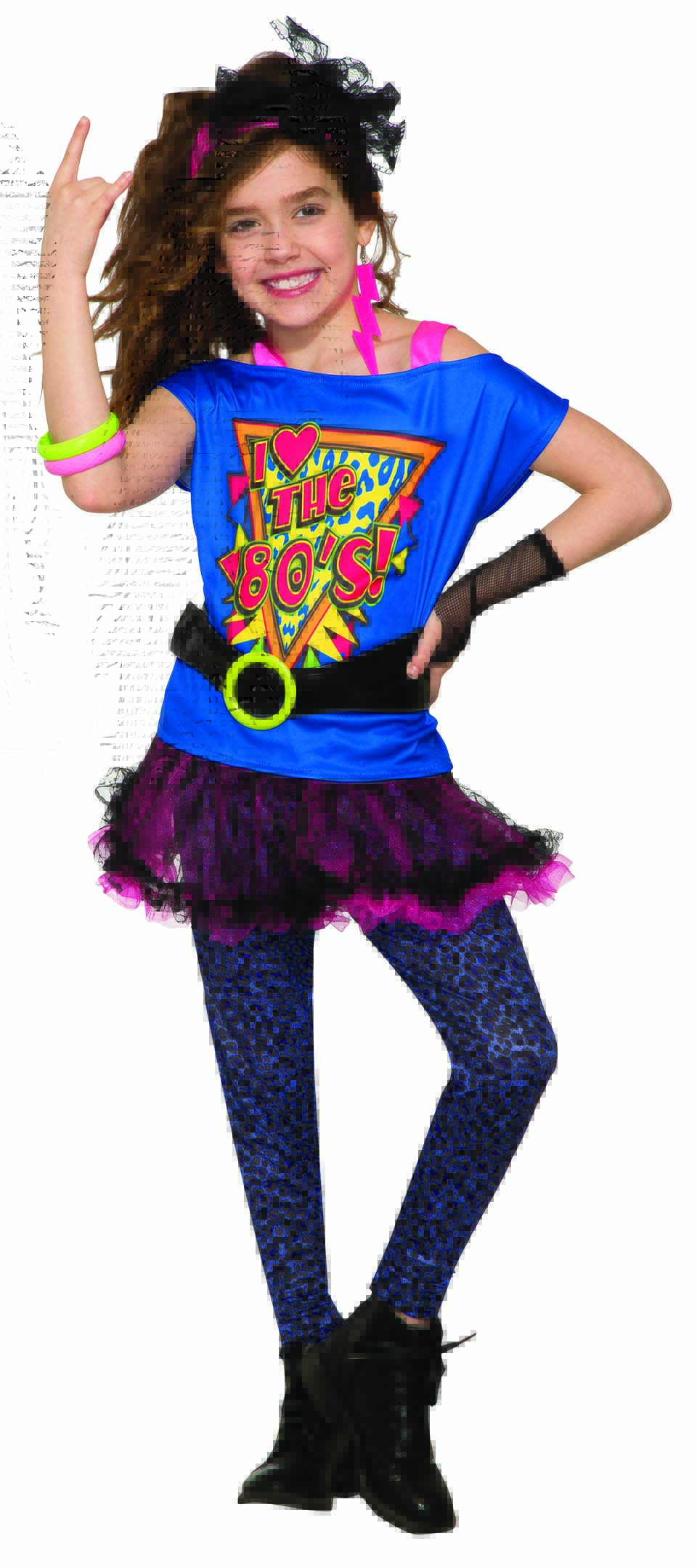 80s Valley Girl Child Costume 6-8 Small