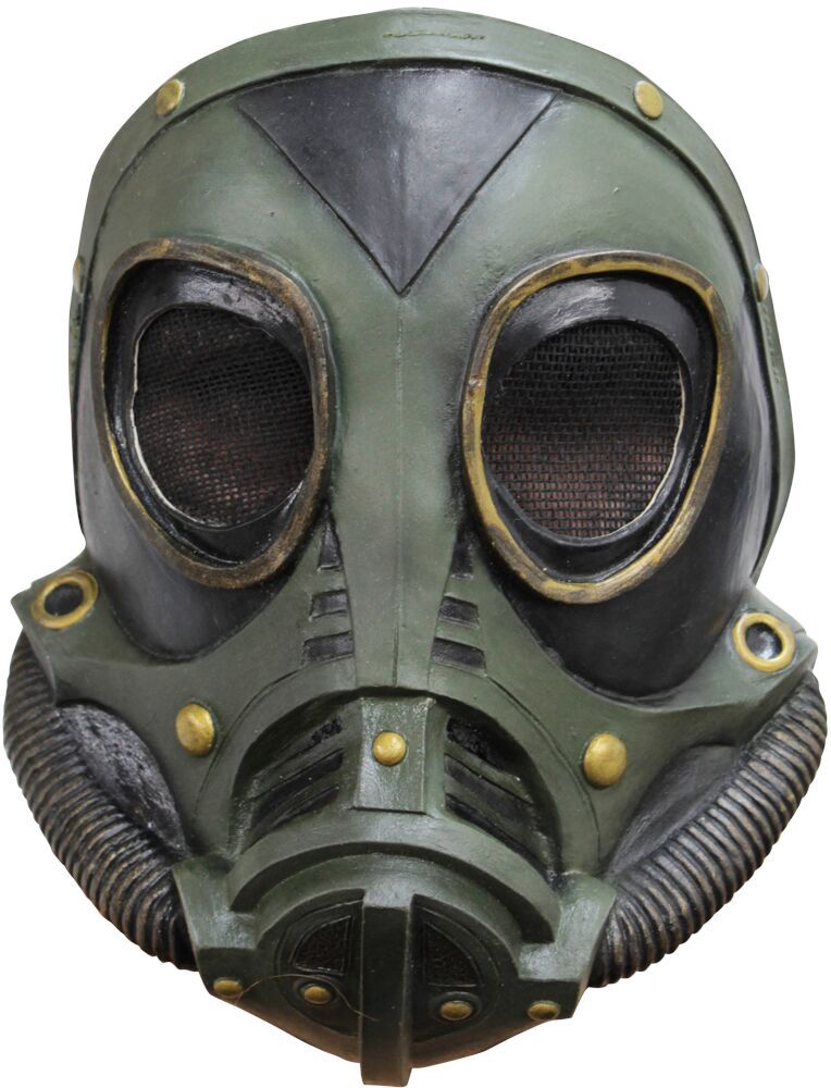 M3A1 Gas Mask Green Latex Zombie Apocalypse Costume Accessory New