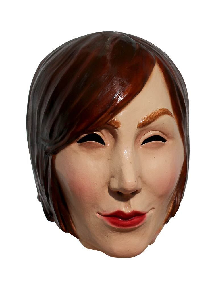 Manikin Adult Latex Mask Creepy Mannequin Head Woman Face Female Model