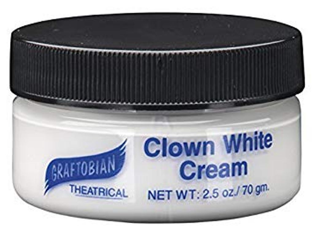 Trucco Teatrale Graftobian Viso E Corpo – Crema Bianco Clown 2.5 Oz, Made In USA