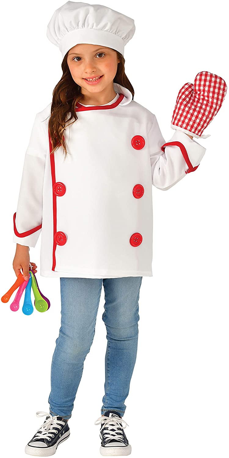 Boys Girls Childrens Chef Cook Fancy Dress Costume Role Play Book Day Outfits