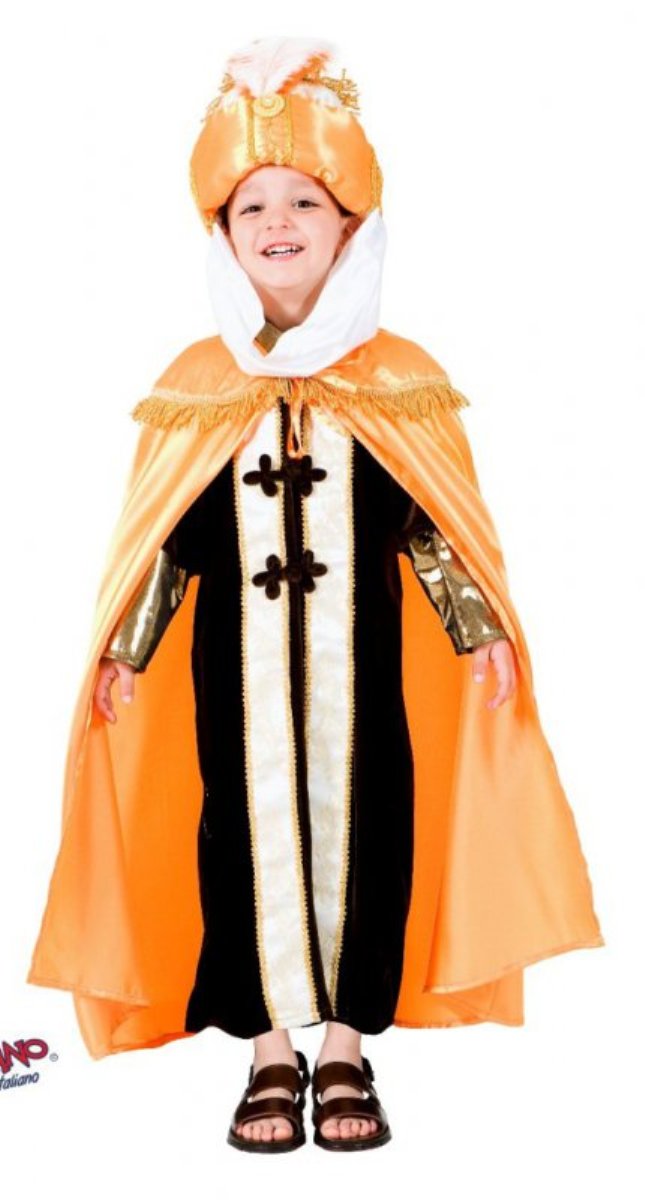 Jewish Religious Moshe Child Costume Boys Purim Holiday Hat Robe Neckpiece Kids