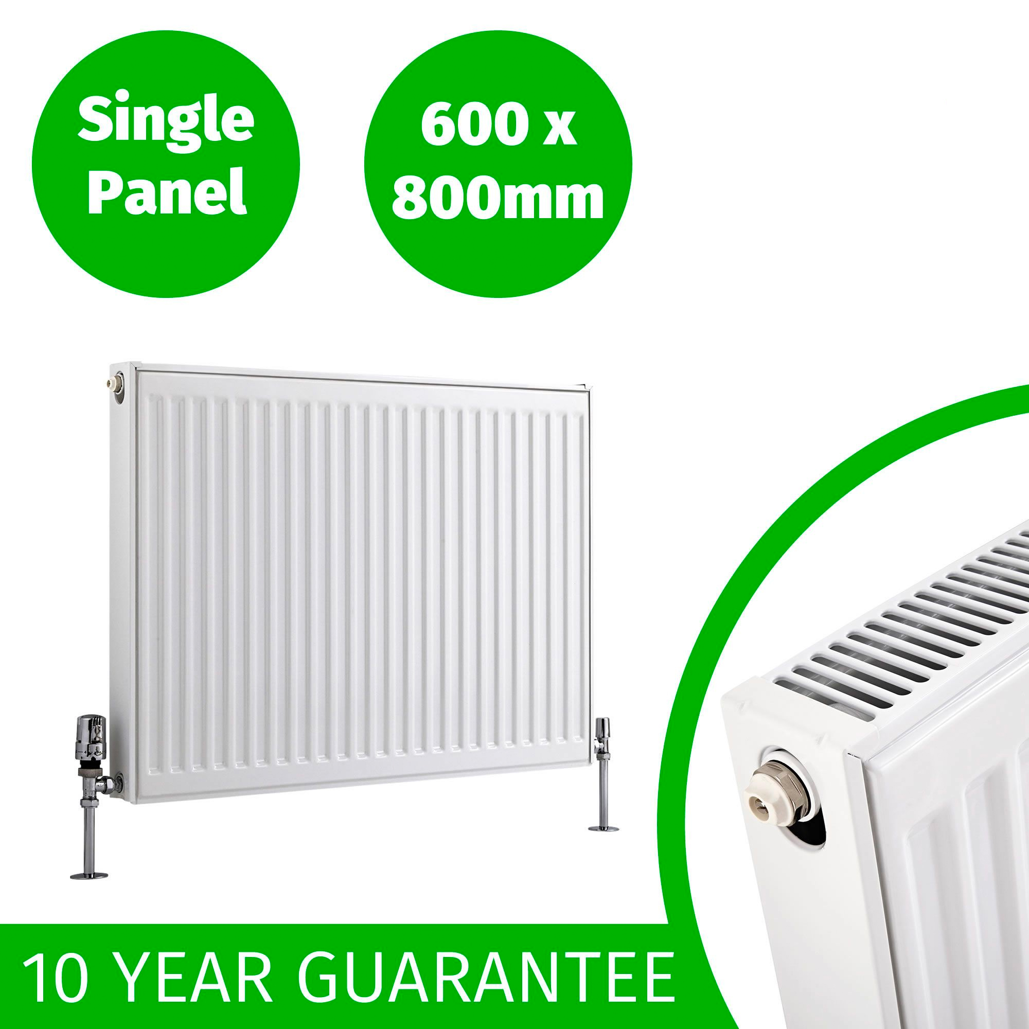 Compact Convector Radiator White Type 11 21 22 400mm 600mm Central