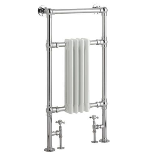 Traditional Chrome Heated Towel Rail Radiator Victorian Cast Iron Style