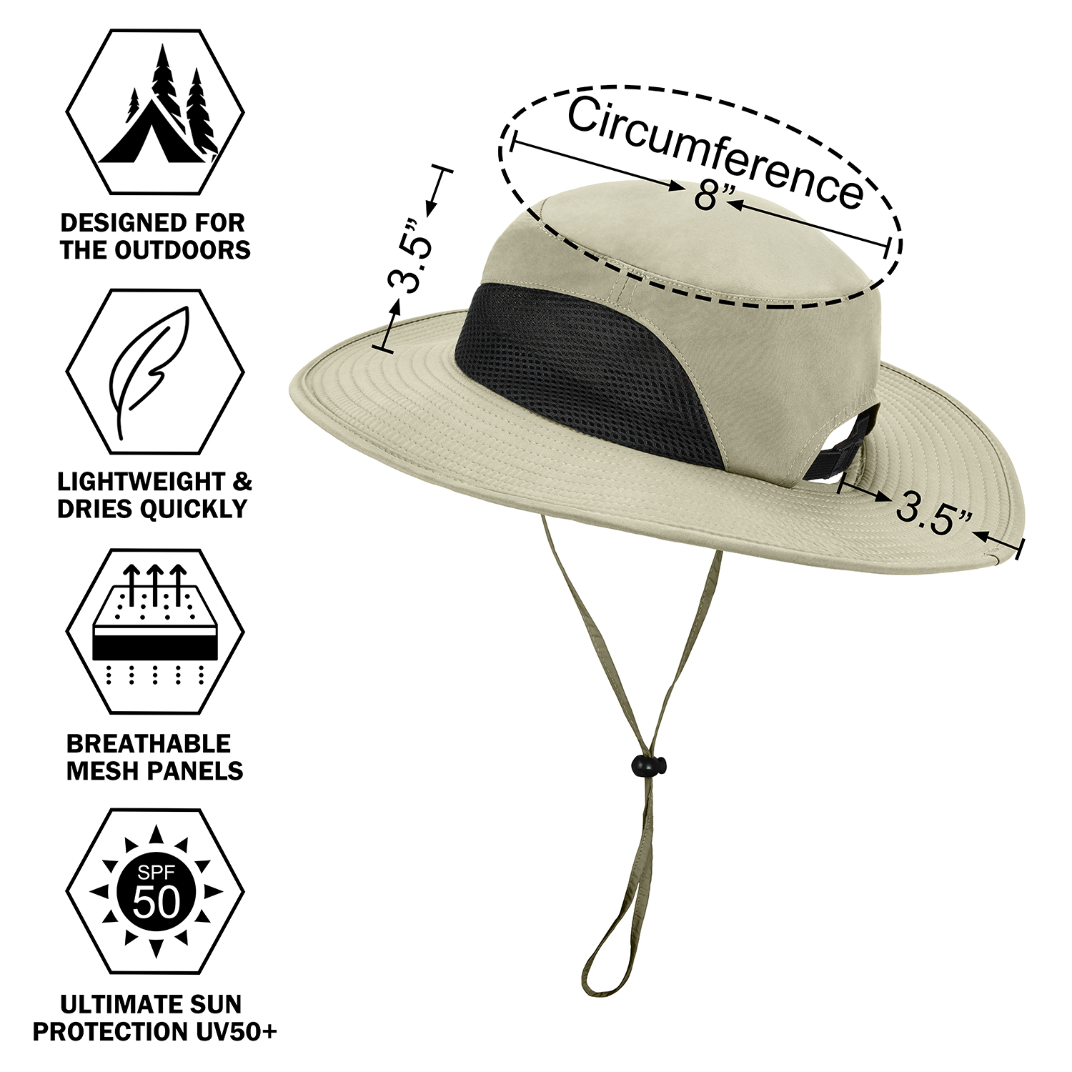Sun Hat For Women with Neck Flap Ponytail Wide Brim Outdoor Hiking Summer Shade - Afbeelding 8 van 12