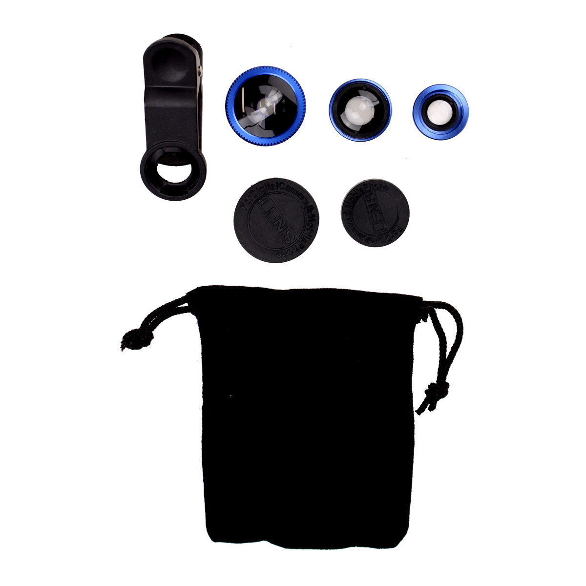 TecLine Universal 3-in-1 Cell Phone Camera Macro Fish Eye Wide Angle Lens Kit - Picture 8 of 26