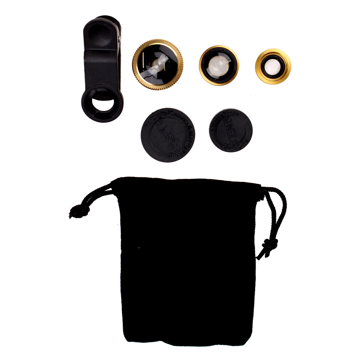 TecLine Universal 3-in-1 Cell Phone Camera Macro Fish Eye Wide Angle Lens Kit - Picture 13 of 26