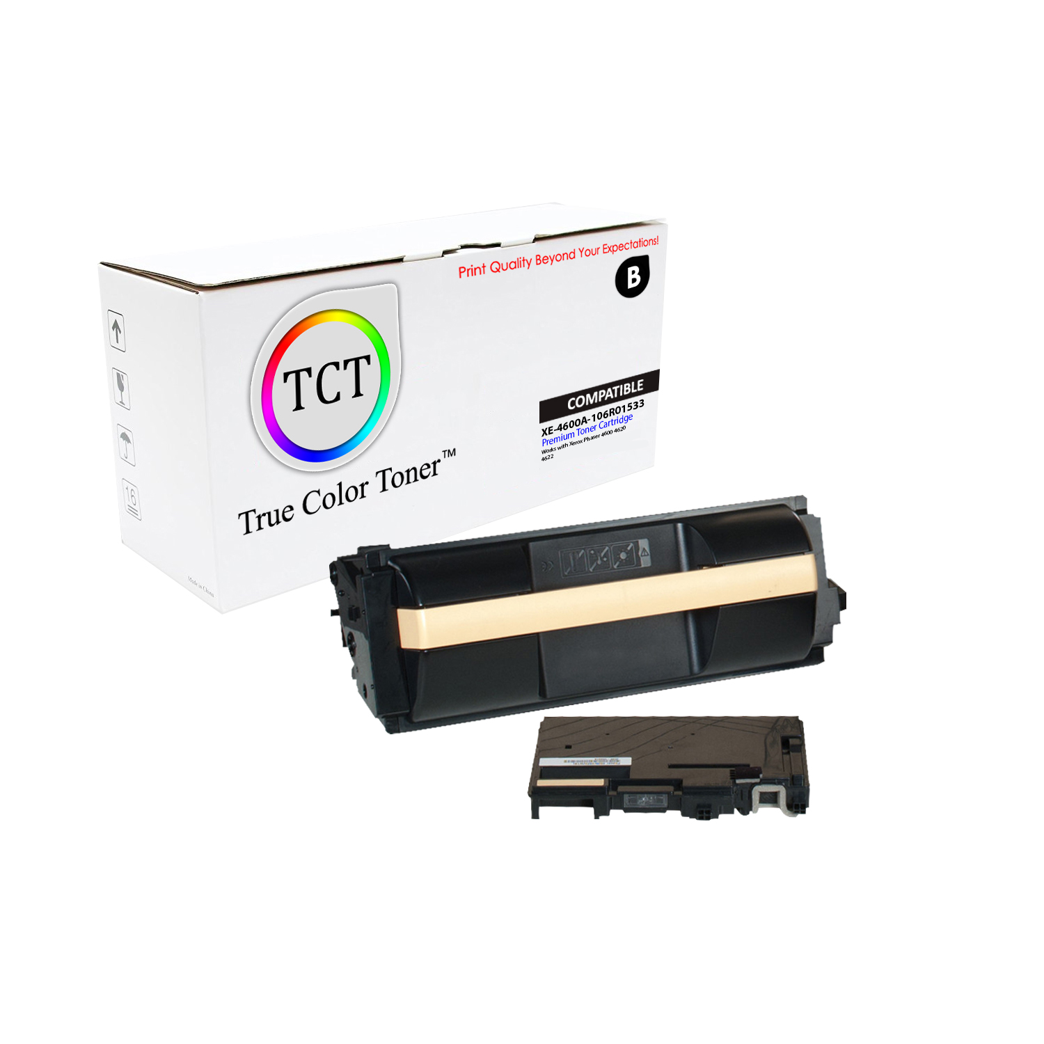 2PK Xerox 106R01535 Black High Yield Replacement Cartridge for Xerox Phaser 4600