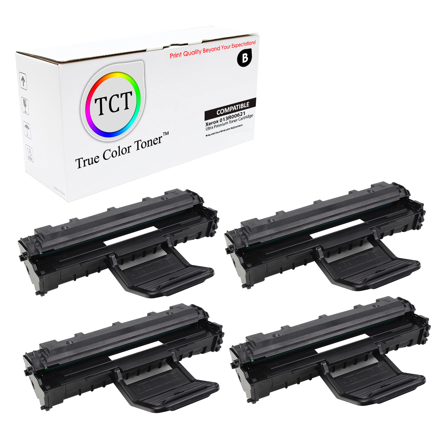 4PK Compatible color Toner Cartridges for Xerox 6655-BK-C-M-Y-Xerox-WorkCentre