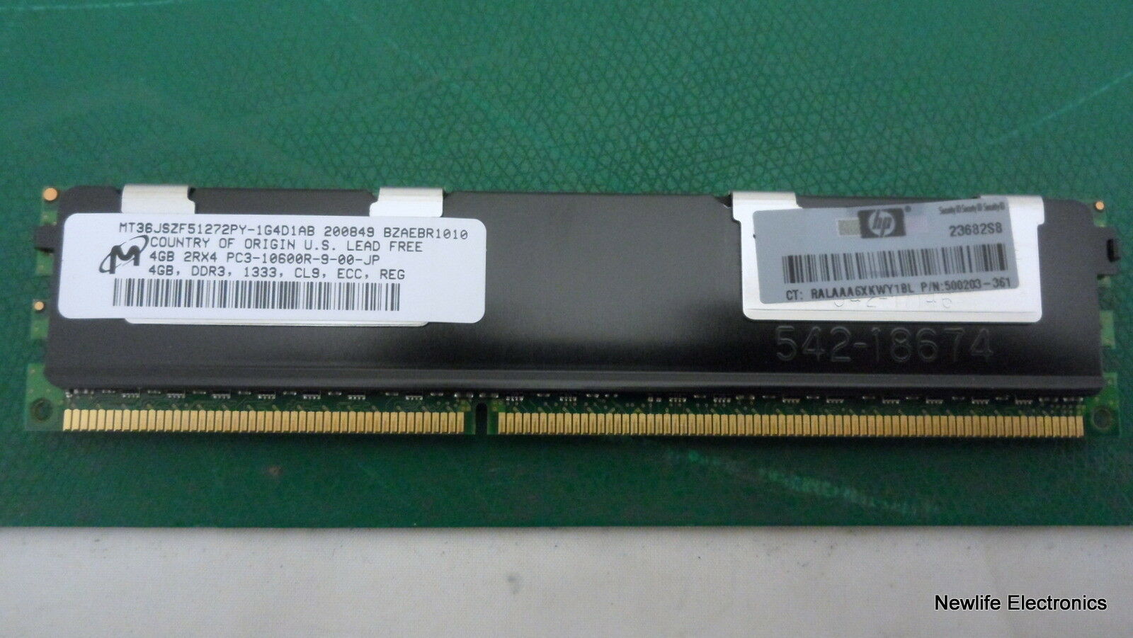 HP AM327-69001 4GB PC3-10600 DDR3 SDRAM Server Memory 500203