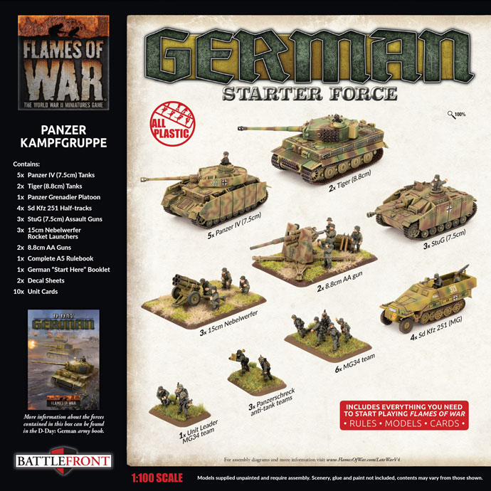 Flames of War German Army Late War Starter Force Panzer Kampfgruppe GEAB18 eBay