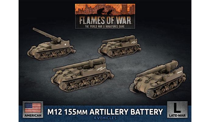 Flames of War American M12 155mm Artillery Battery (9420020246881)