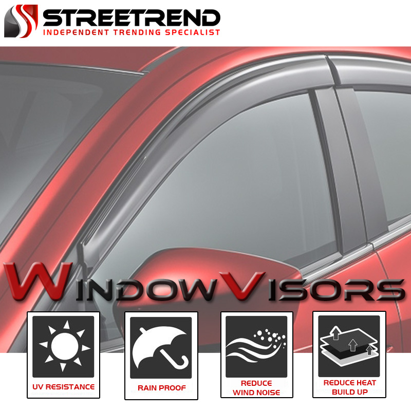 SUN//RAIN//WIND GUARD SHADE DEFLECTOR WINDOW VISORS 2000-2006 TAHOE//YUKON 4 DOOR