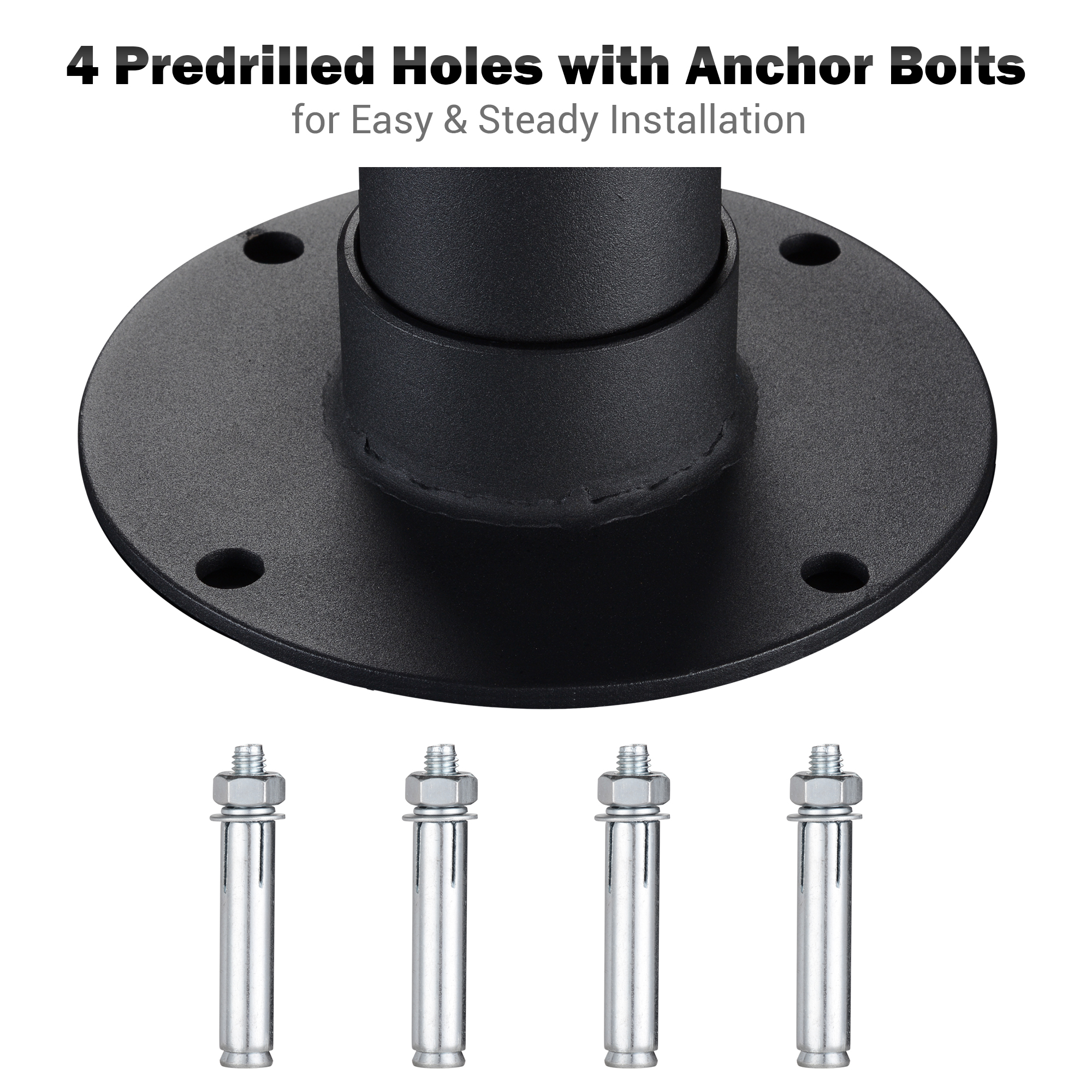 Flagpole Base Dock Deck Mount Windsock Base Umbrella Stand Outdoor