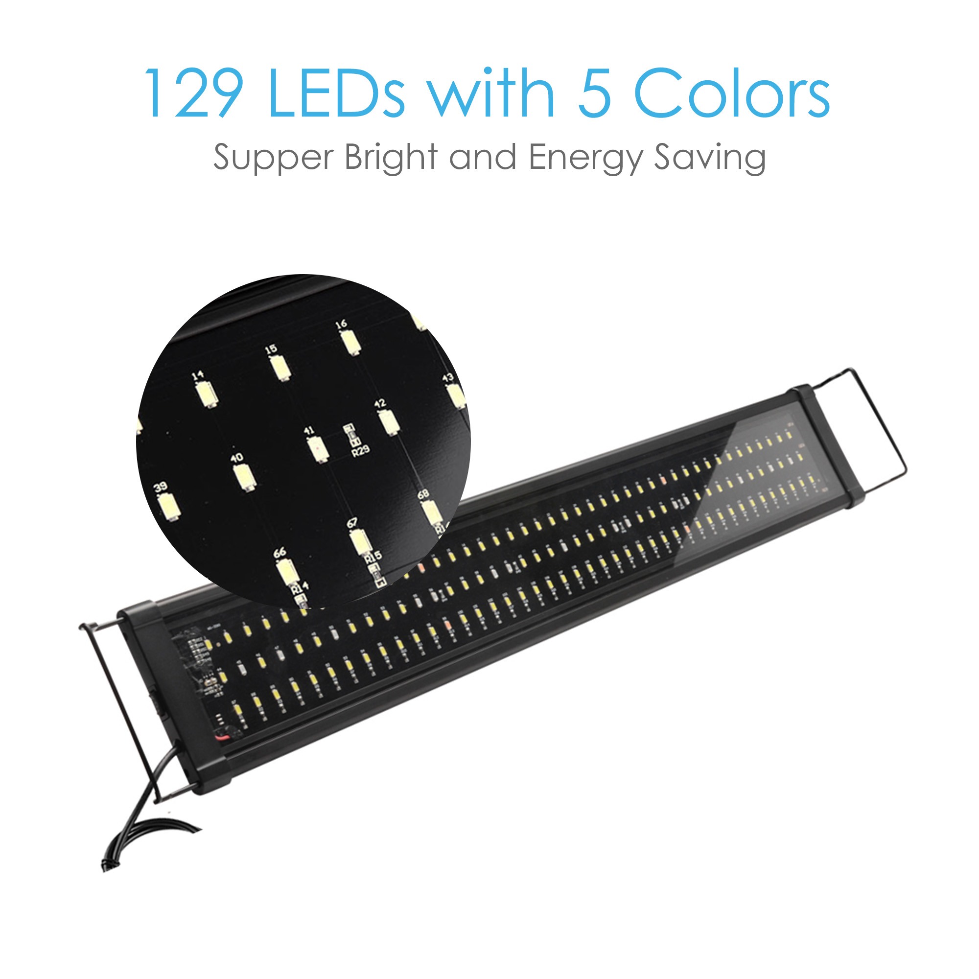 LED Aquarium Light Full Spectrum Freshwater Fish Tank Plant Bulbs 24" 30" 48" - Picture 21 of 38