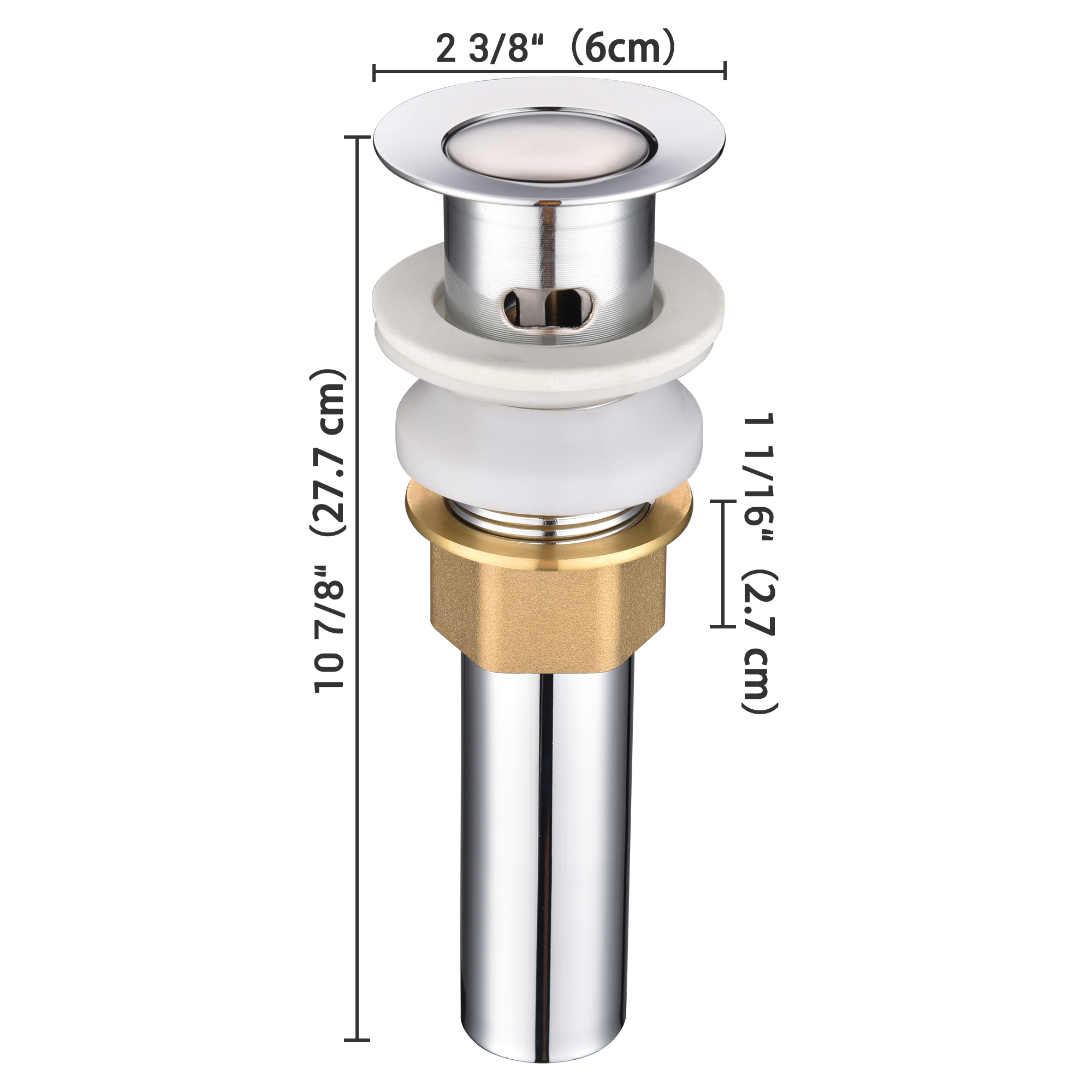 Aquaterior Bathroom Vessel Sink Porcelain Ceramic Vanity Basin Drain