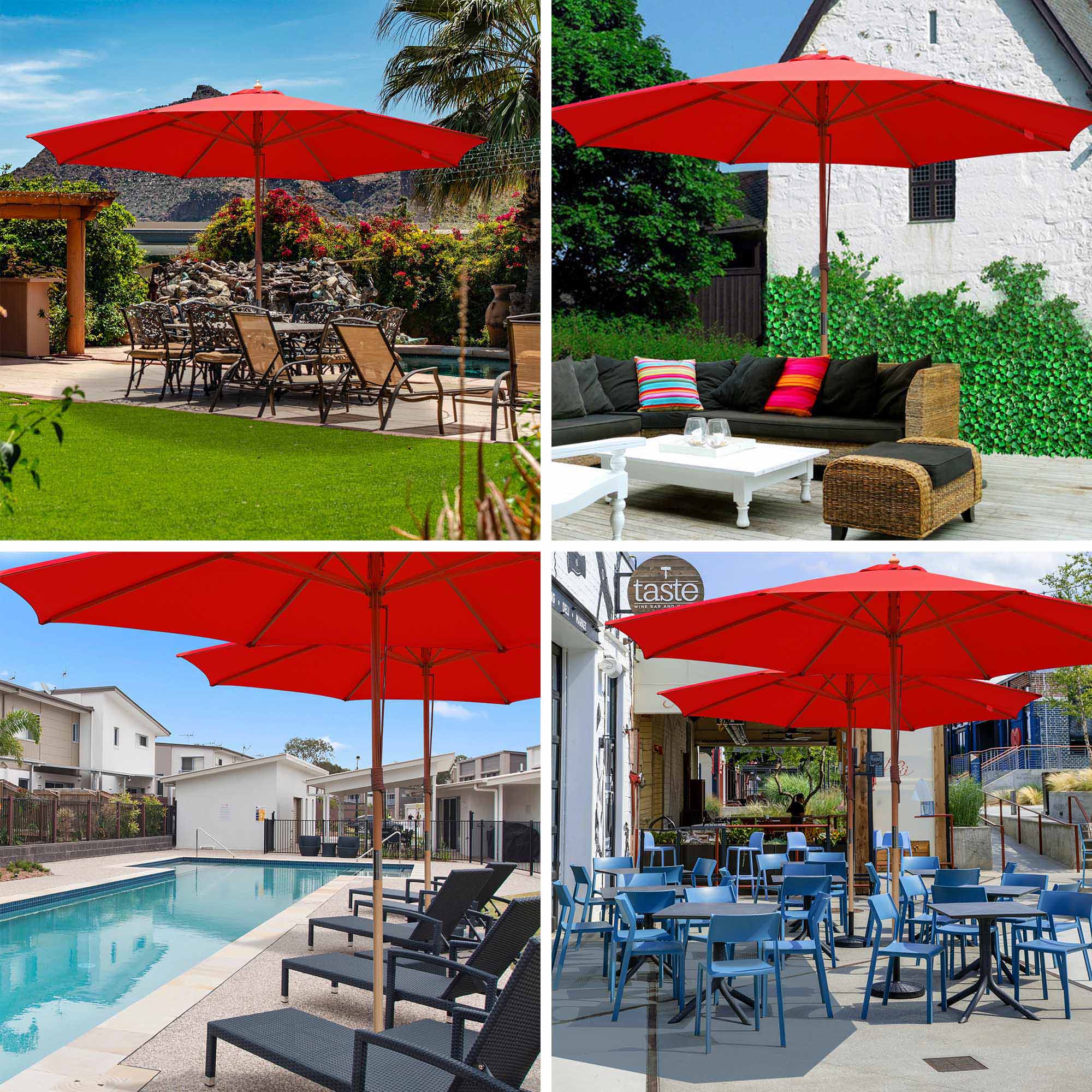 best 11 foot patio umbrella Purple Leaf 9 11 ft Patio Umbrella, Outdoor Large Rectangular Cantilever Umbrella Hanging Offset Umbrella with Aluminum Handle for Pool, Deck Garden,