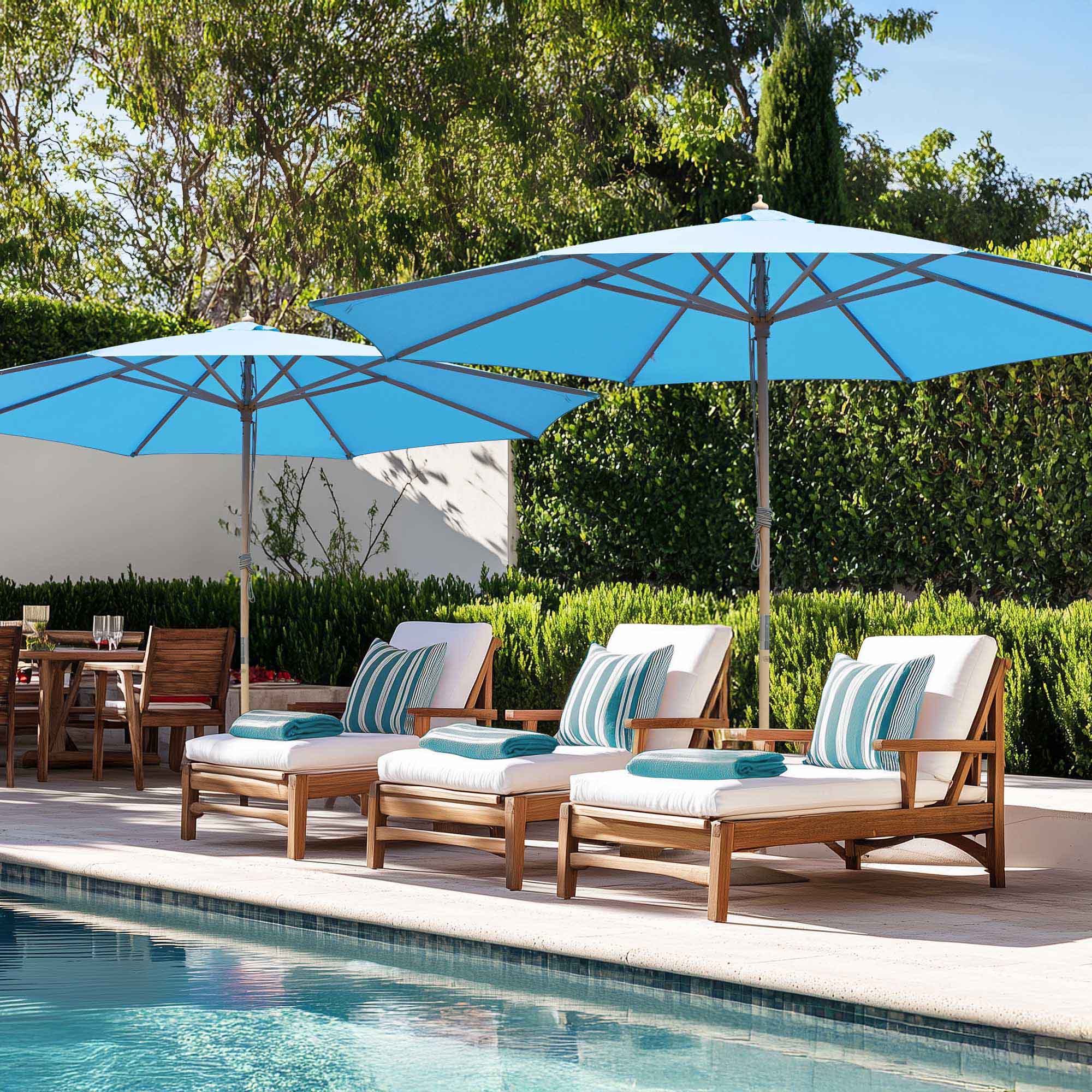 13 ft wood patio umbrella ZLACUIU 10x13FT Cantilever Outdoor Umbrellas, Double Top Large Rectangle Umbrella, Heavy Duty 360° Rotation Offset Outdoor Sun Shade for Garden Deck Pool Backyard Patio, Beige : Patio, Lawn Sided Patio Umbrella 9ft 13ft Patio Wooden Umbrella