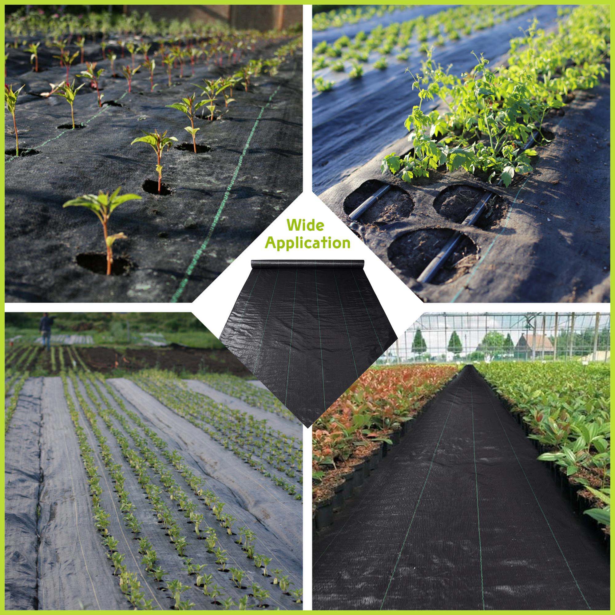 Yescom Weed Control Fabric Landscape Heavy Duty Woven Barrier Ground Cover - Picture 38 of 49