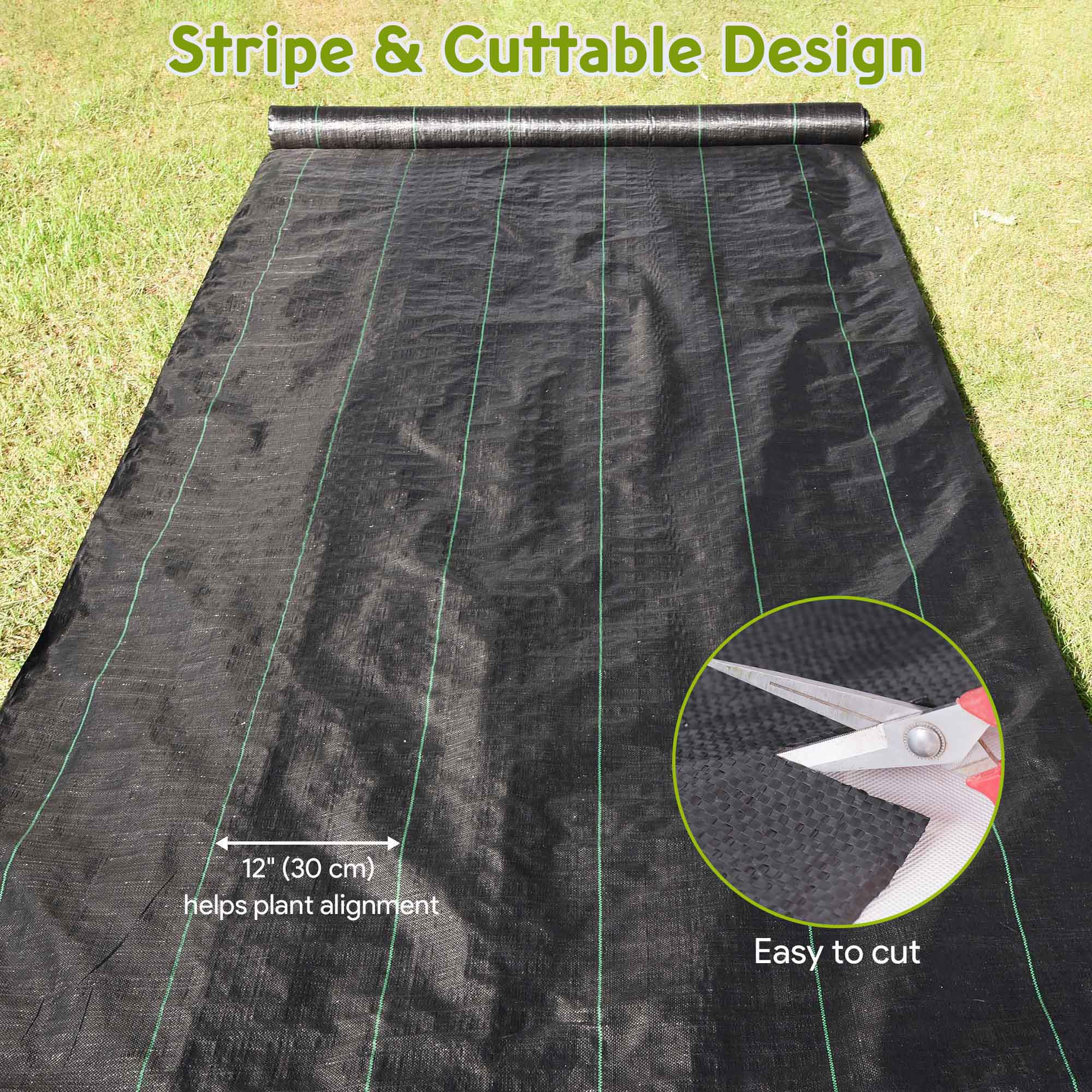 Yescom Weed Control Fabric Landscape Heavy Duty Woven Barrier Ground Cover - Picture 37 of 49