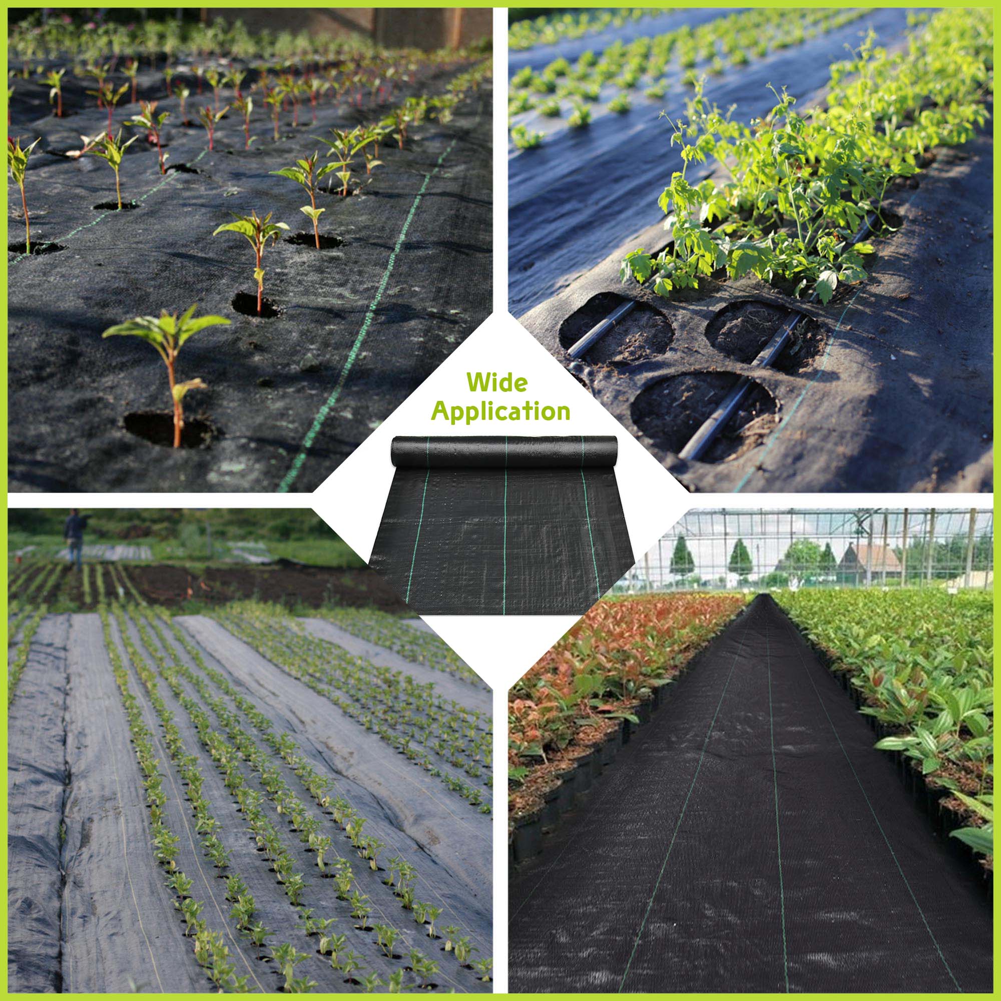 Yescom Weed Control Fabric Landscape Heavy Duty Woven Barrier Ground Cover - Picture 22 of 49