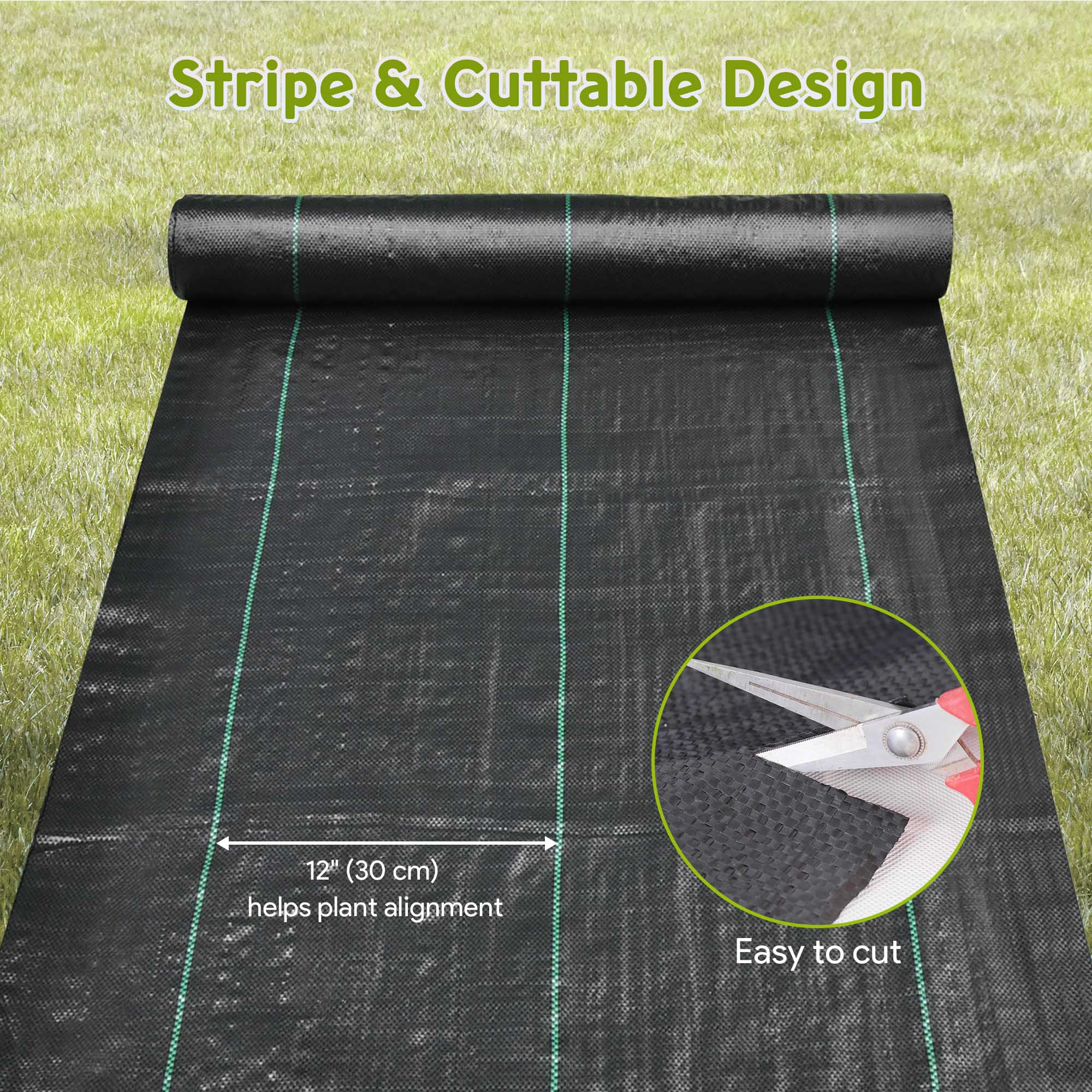 Yescom Weed Control Fabric Landscape Heavy Duty Woven Barrier Ground Cover - Picture 25 of 49