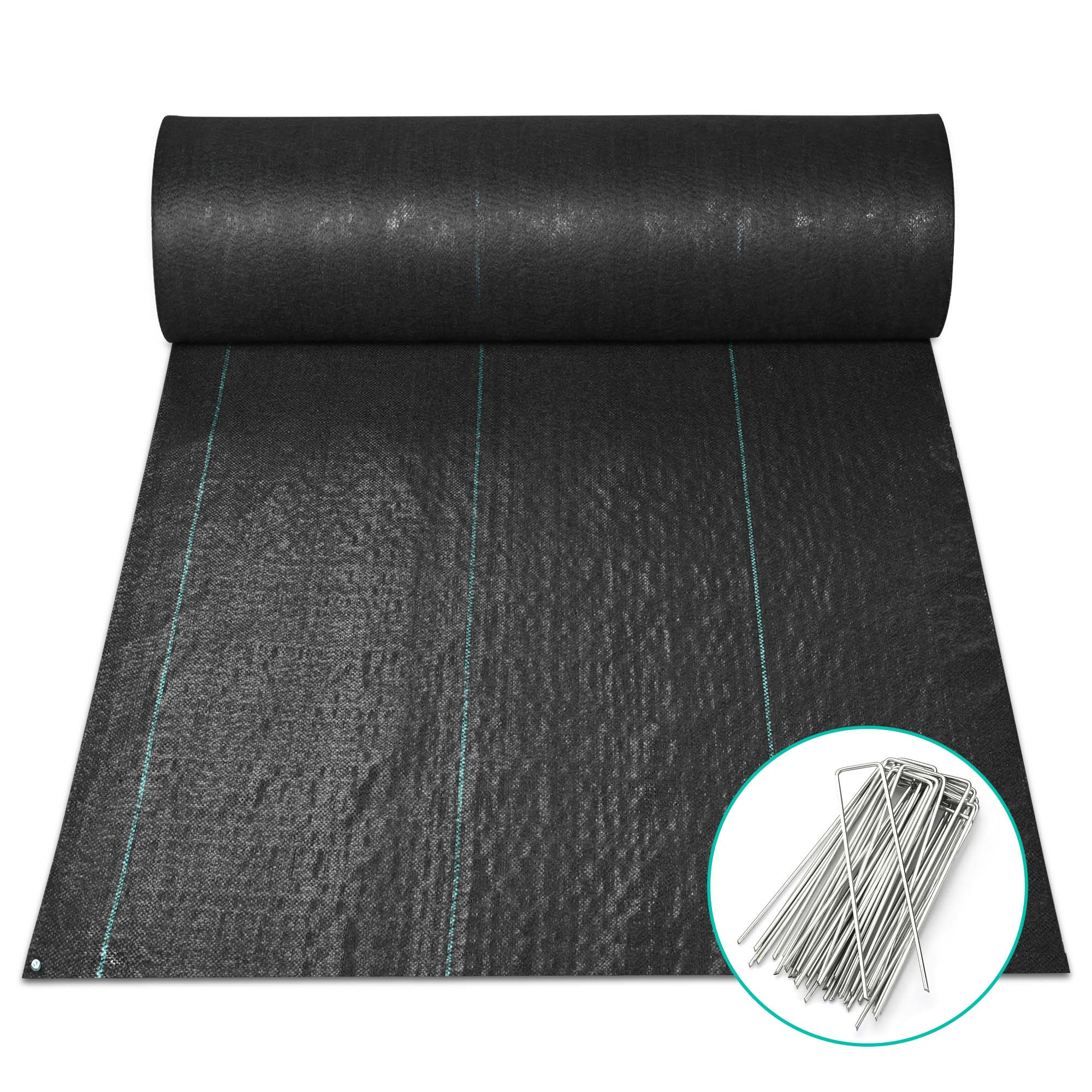 Yescom Weed Control Fabric Landscape Heavy Duty Woven Barrier Ground Cover - Picture 6 of 49