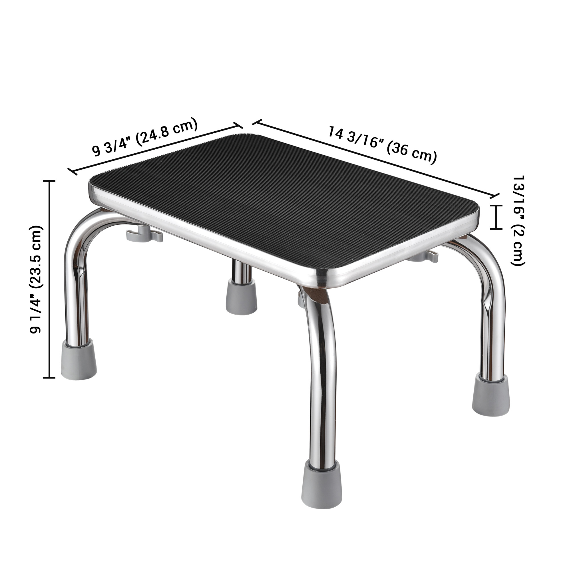 1/2/4 PCS Medical Steel Step Stool Anti-Slip Platform Footstool for Seniors Kids - Picture 9 of 13