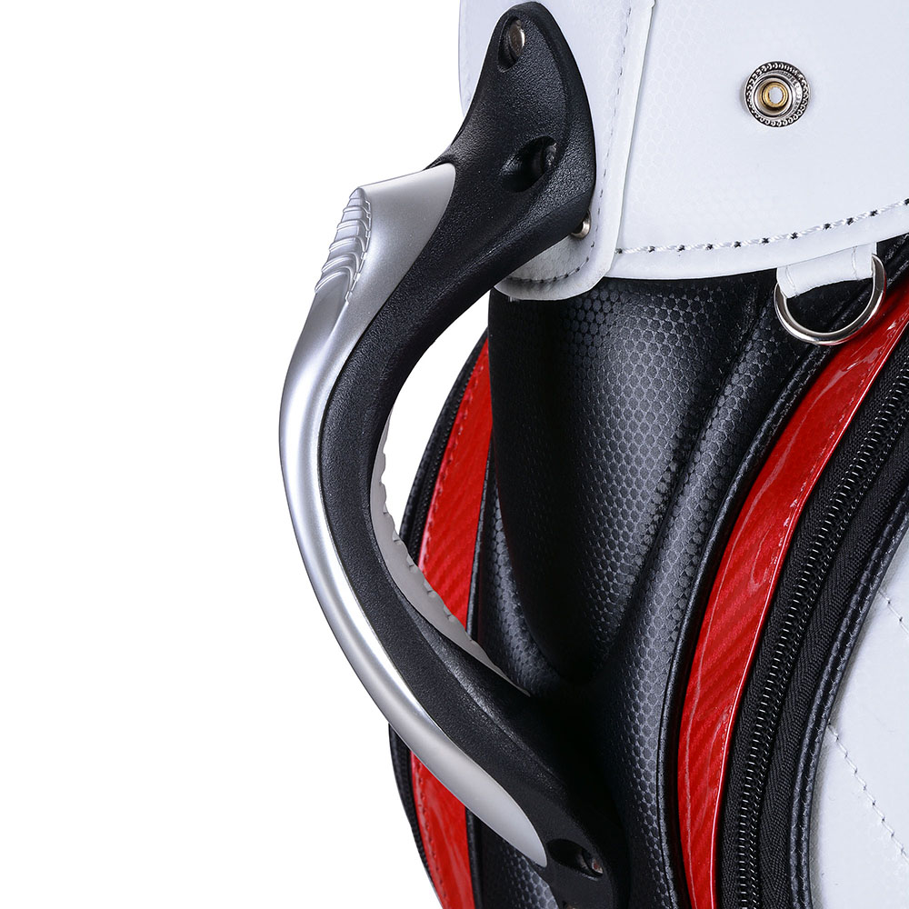 Deluxe PU Waterproof Cart Bag Trolley Carry 5 Way Divider 13 Golf Clubs INCD VAT - Picture 26 of 30