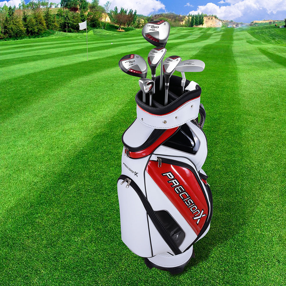 Deluxe PU Waterproof Cart Bag Trolley Carry 5 Way Divider 13 Golf Clubs INCD VAT - Picture 29 of 30