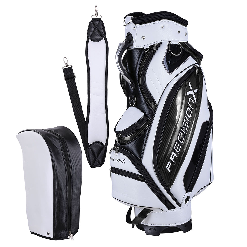 Deluxe PU Waterproof Cart Bag Trolley Carry 5 Way Divider 13 Golf Clubs INCD VAT - Picture 13 of 30