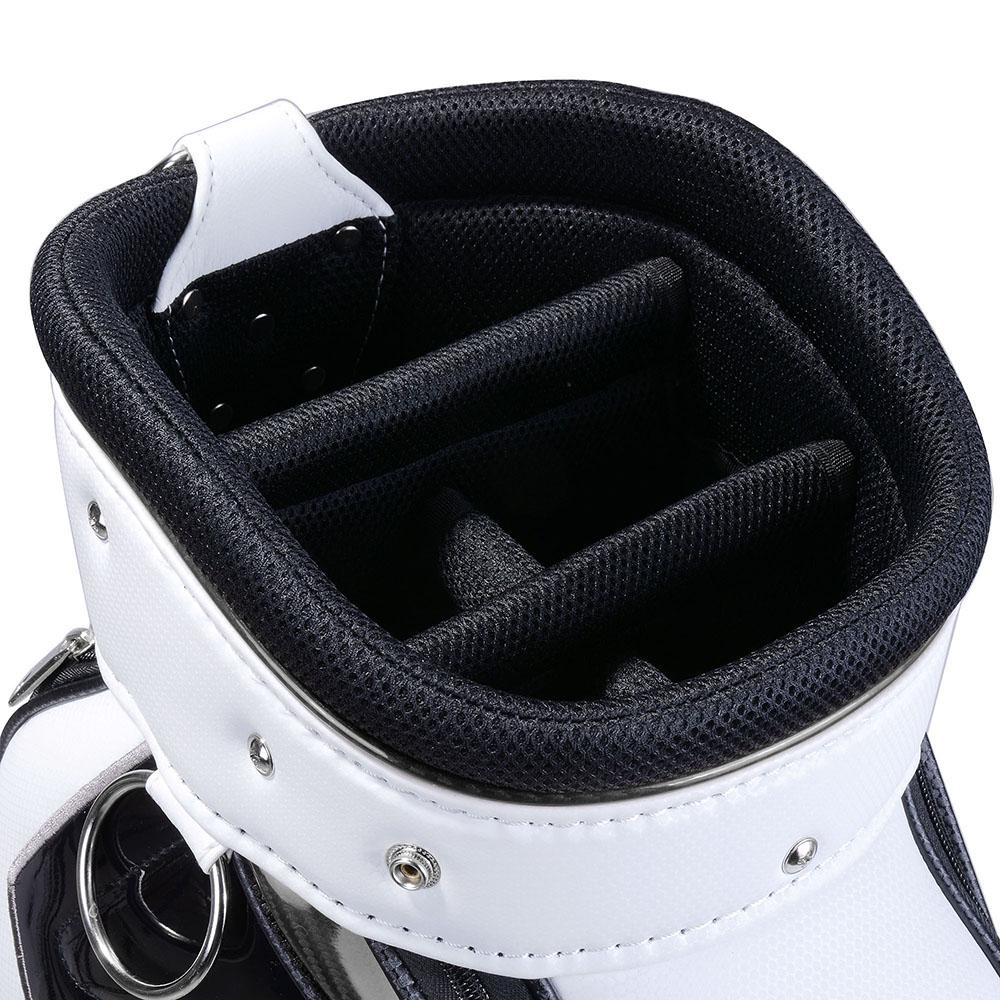 Deluxe PU Waterproof Cart Bag Trolley Carry 5 Way Divider 13 Golf Clubs INCD VAT - Picture 16 of 30
