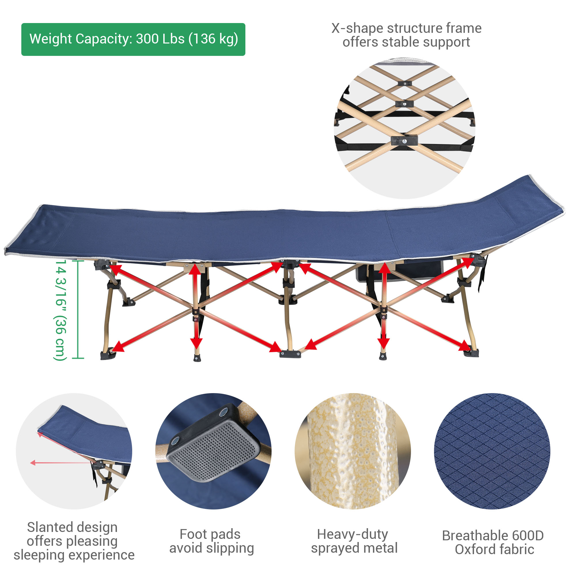 north 49 folding bed cot