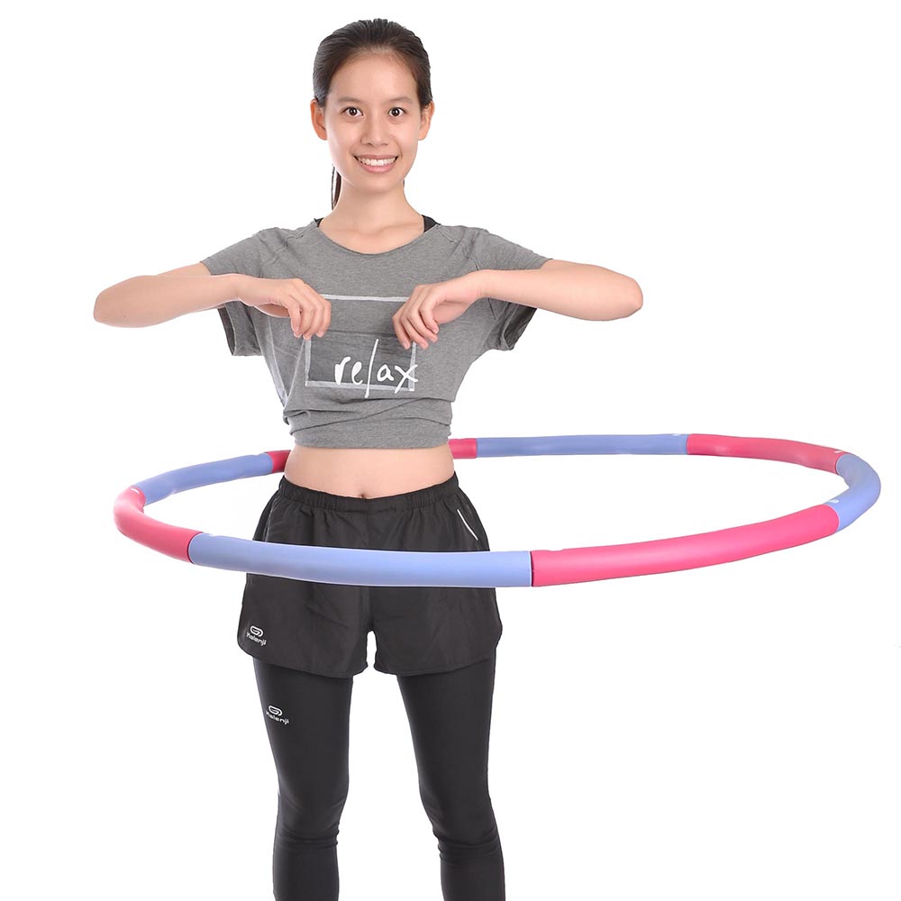 Detachable Weighted Hula Hoop Foam Padded Circle Waist Slimming Fitness
